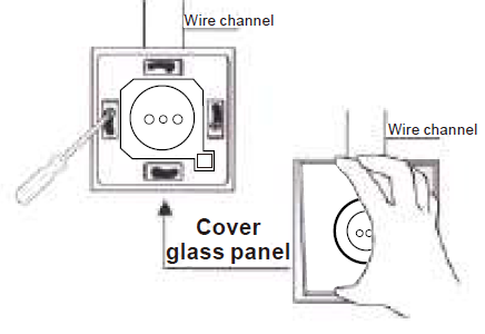 Installation de la prise encastrée ZigBee Moes ZK-FR16M-XX-MS